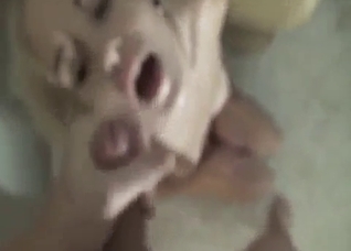Blonde daughter POV fucked and swallows