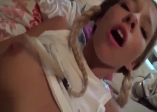 Tight daughter's hole fucked in POV